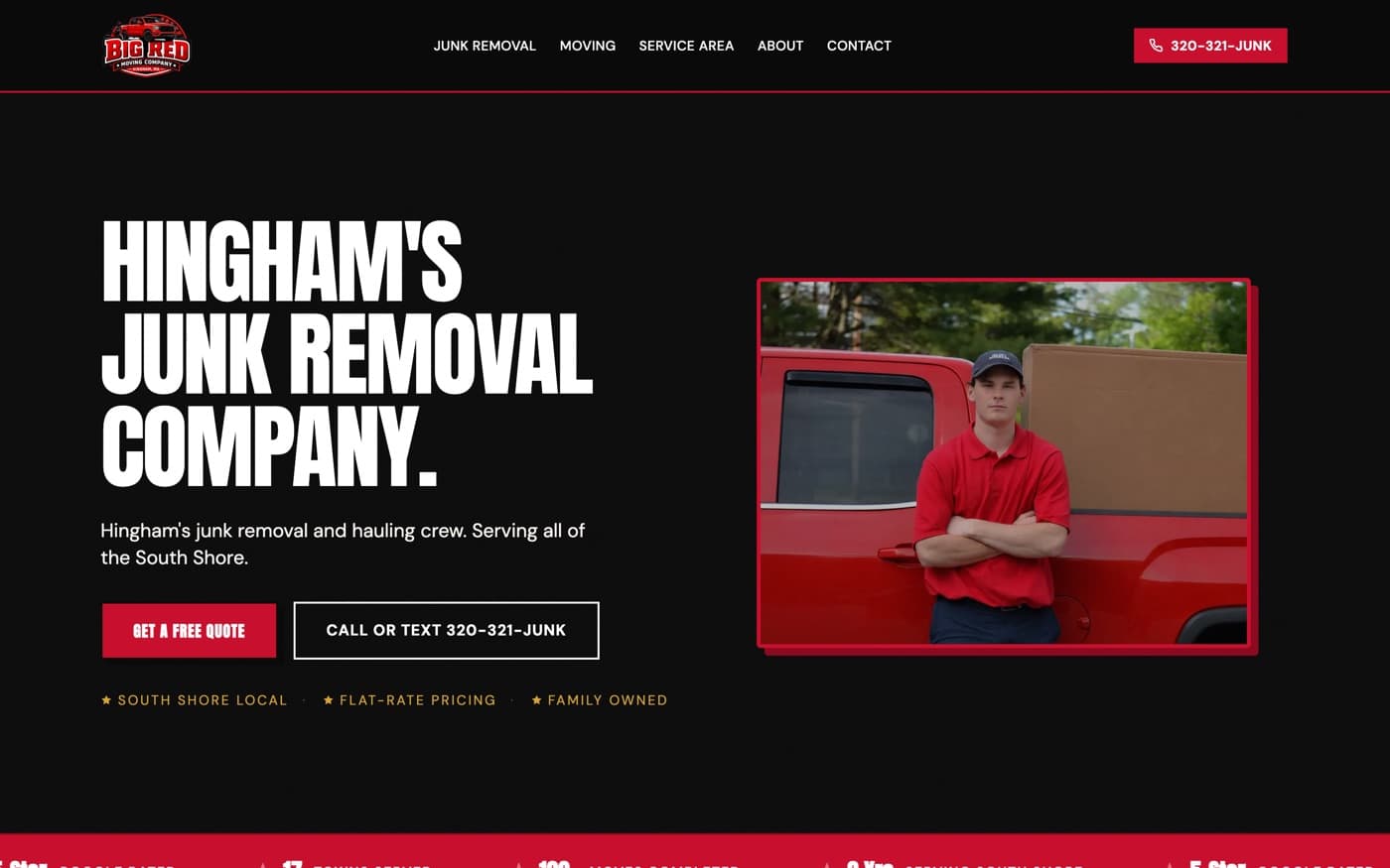 Big Red Moving Company — built by Your Website Friend