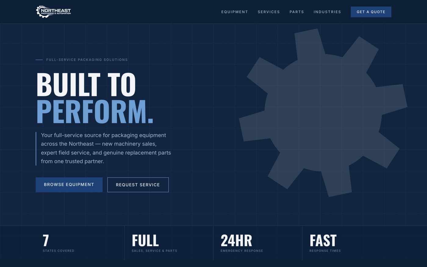 Northeast Packaging & Automation — built by Your Website Friend