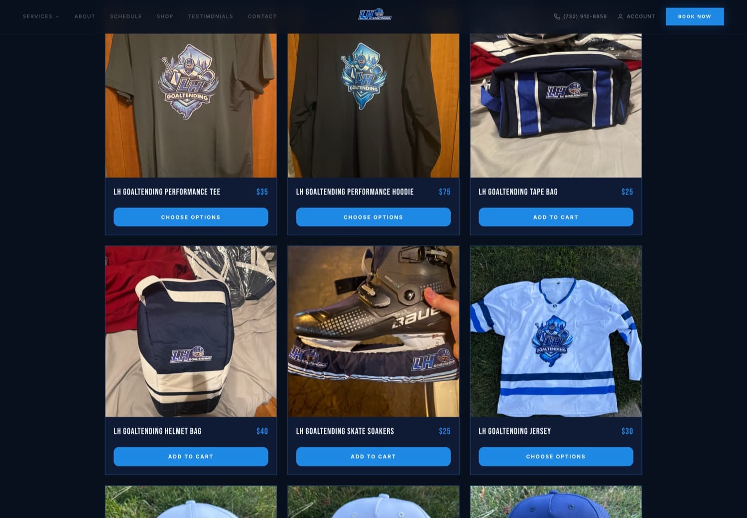 Buying from the store on a client site built by Your Website Friend