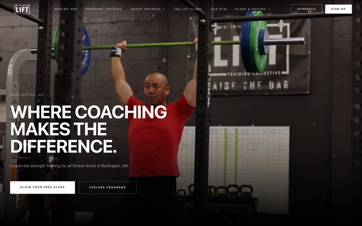 Lift Training Collective — a site built by Your Website Friend