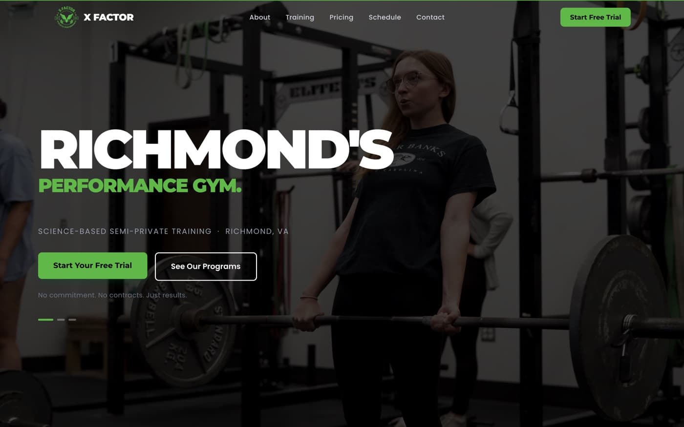 X-Factor Athletic Performance — a site built by Your Website Friend
