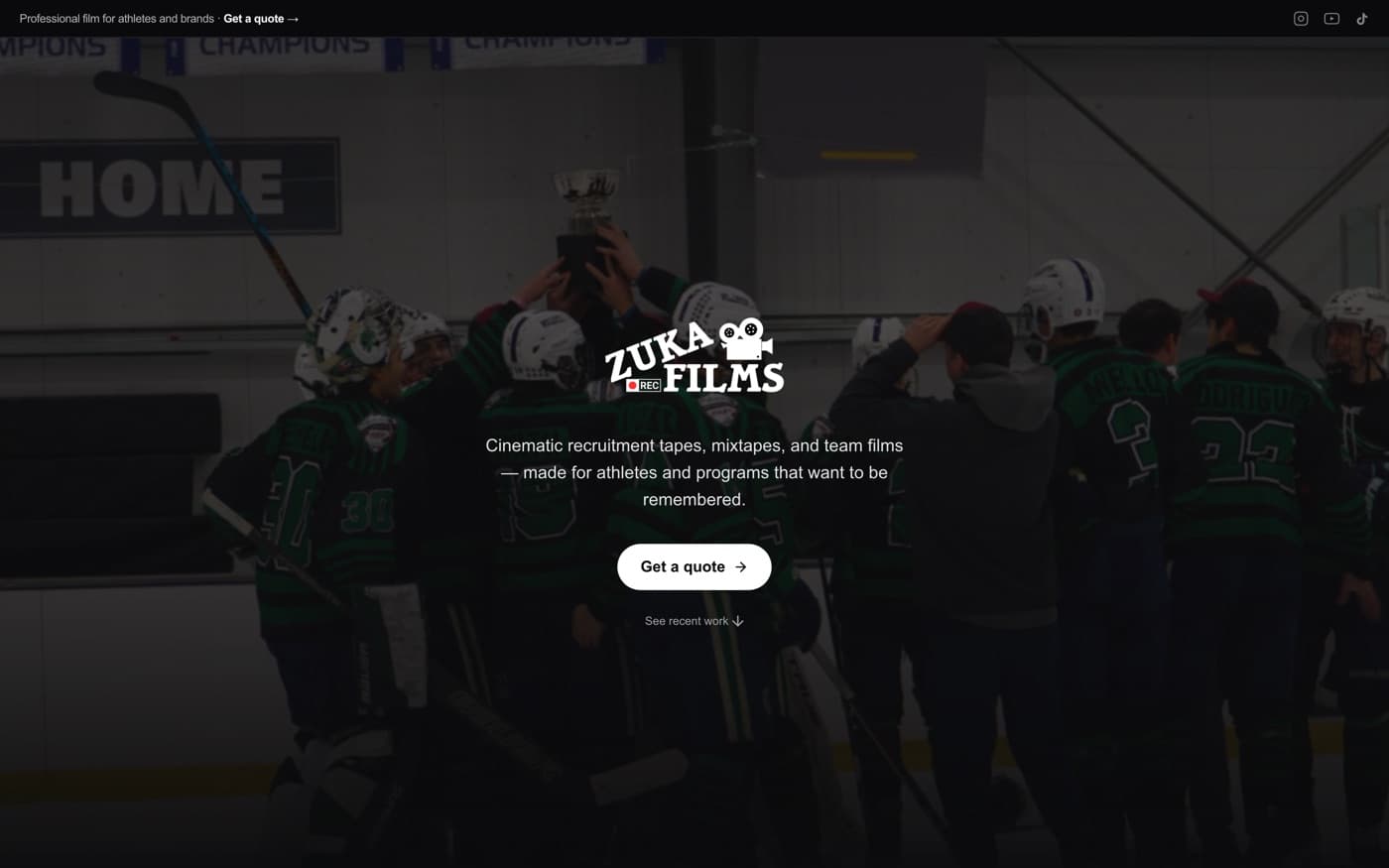 Zuka Films — a site built by Your Website Friend