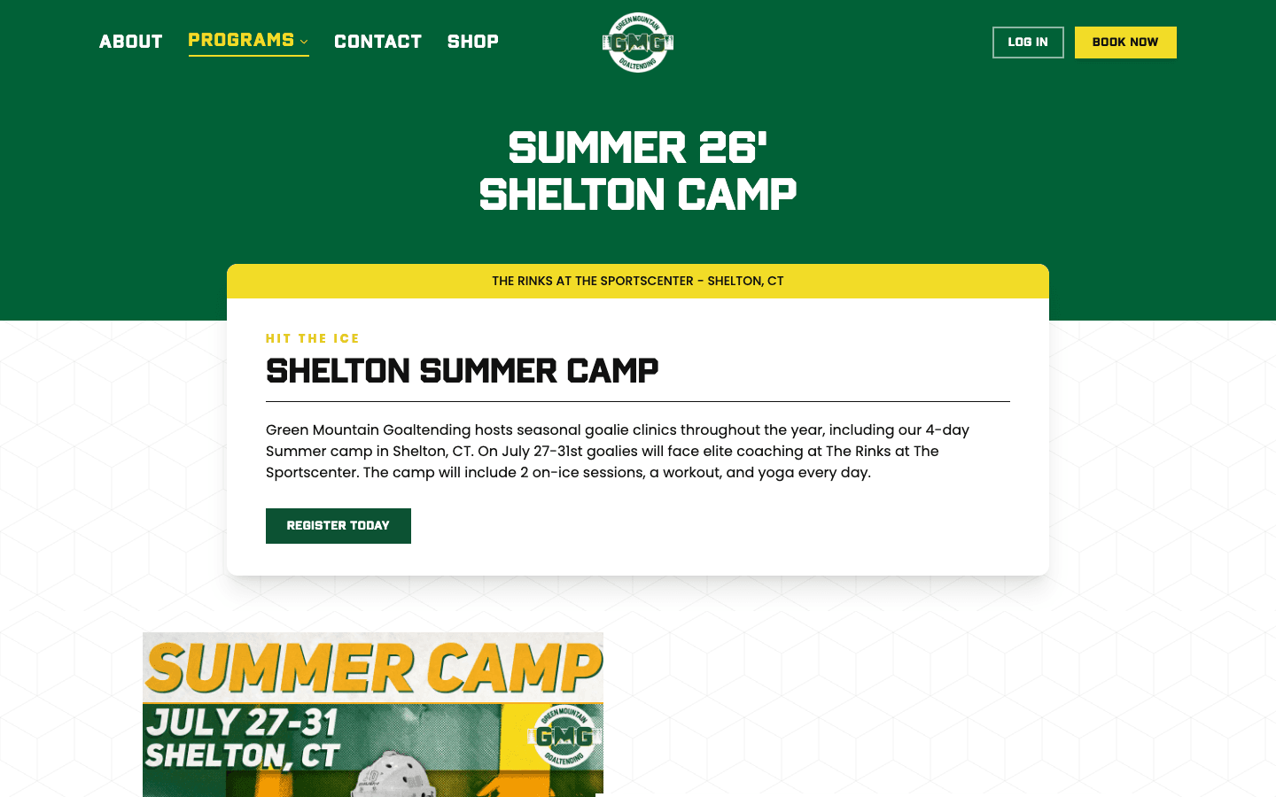 Green Mountain Goaltending — build view