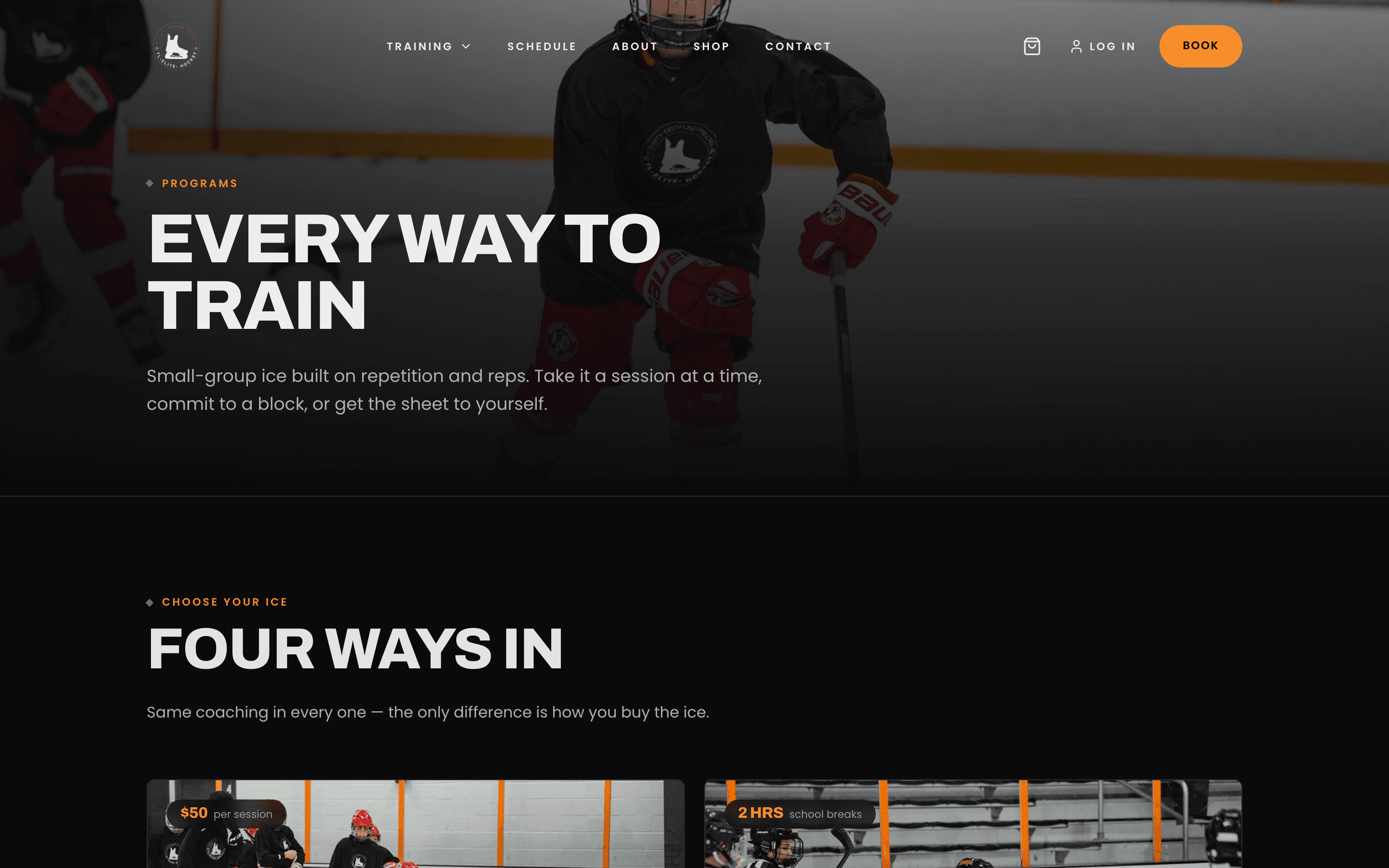 TL Elite Hockey — approach view